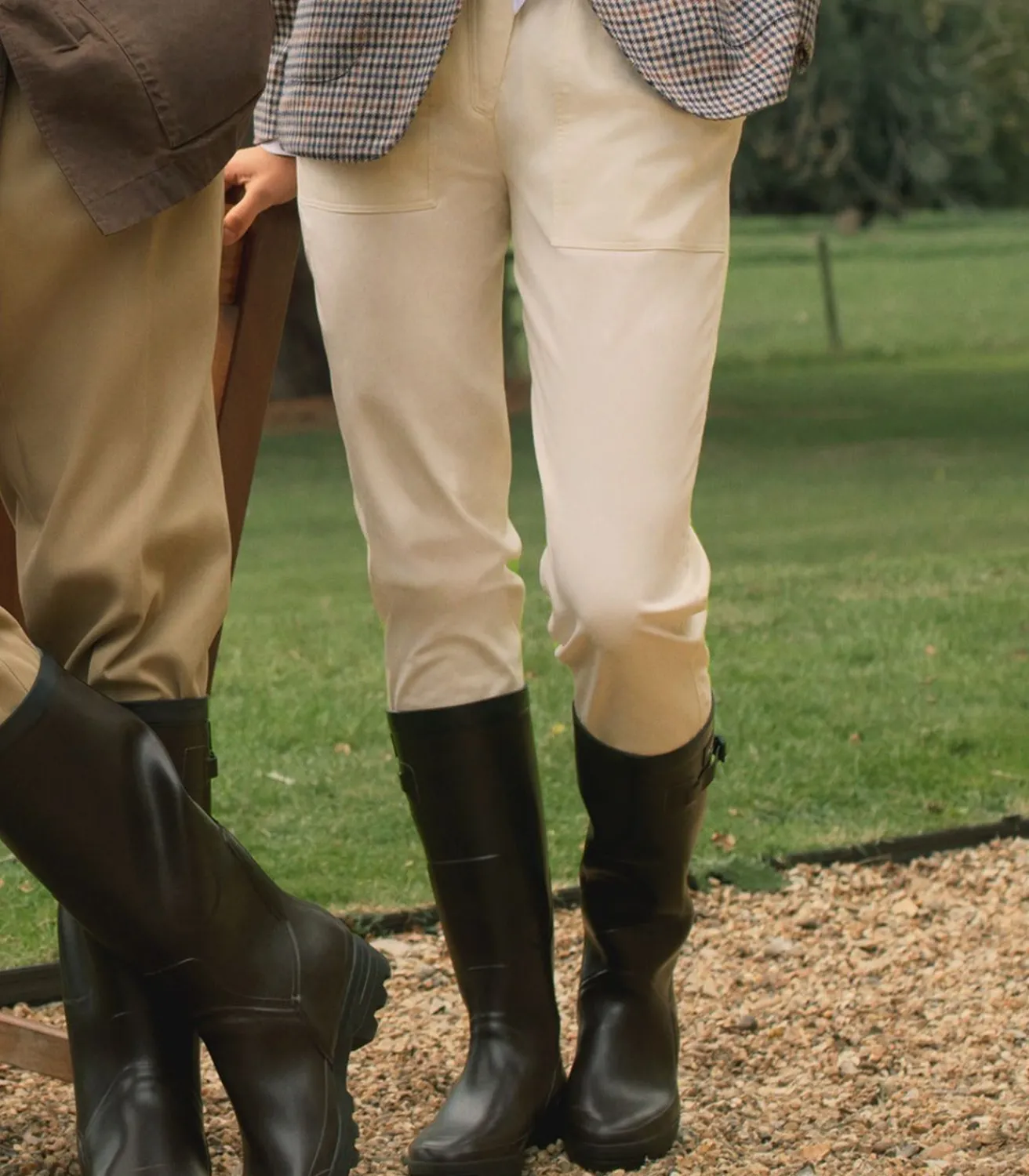 Women'S Brushed Cotton Twill Paddock Trousers In Stone*Purdey Best