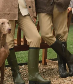 Women'S Brushed Cotton Twill Paddock Trousers In Khaki*Purdey Hot
