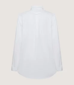 Women'S Button Down Signature Cotton Twill Shirt In White*Purdey New