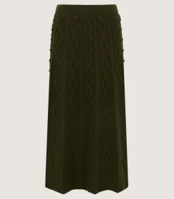 Women'S Cashmere Aran Skirt*Purdey Hot