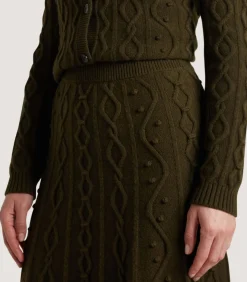 Women'S Cashmere Aran Skirt*Purdey Hot