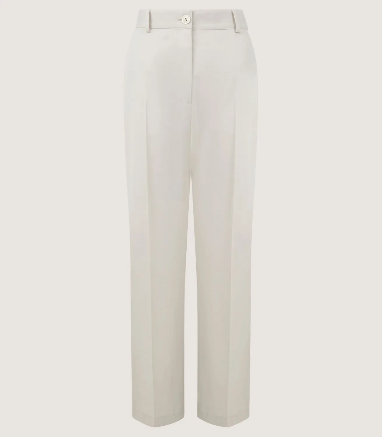 Women'S Cotton Wool Flat Front Trouser In Pale Stone*Purdey Cheap