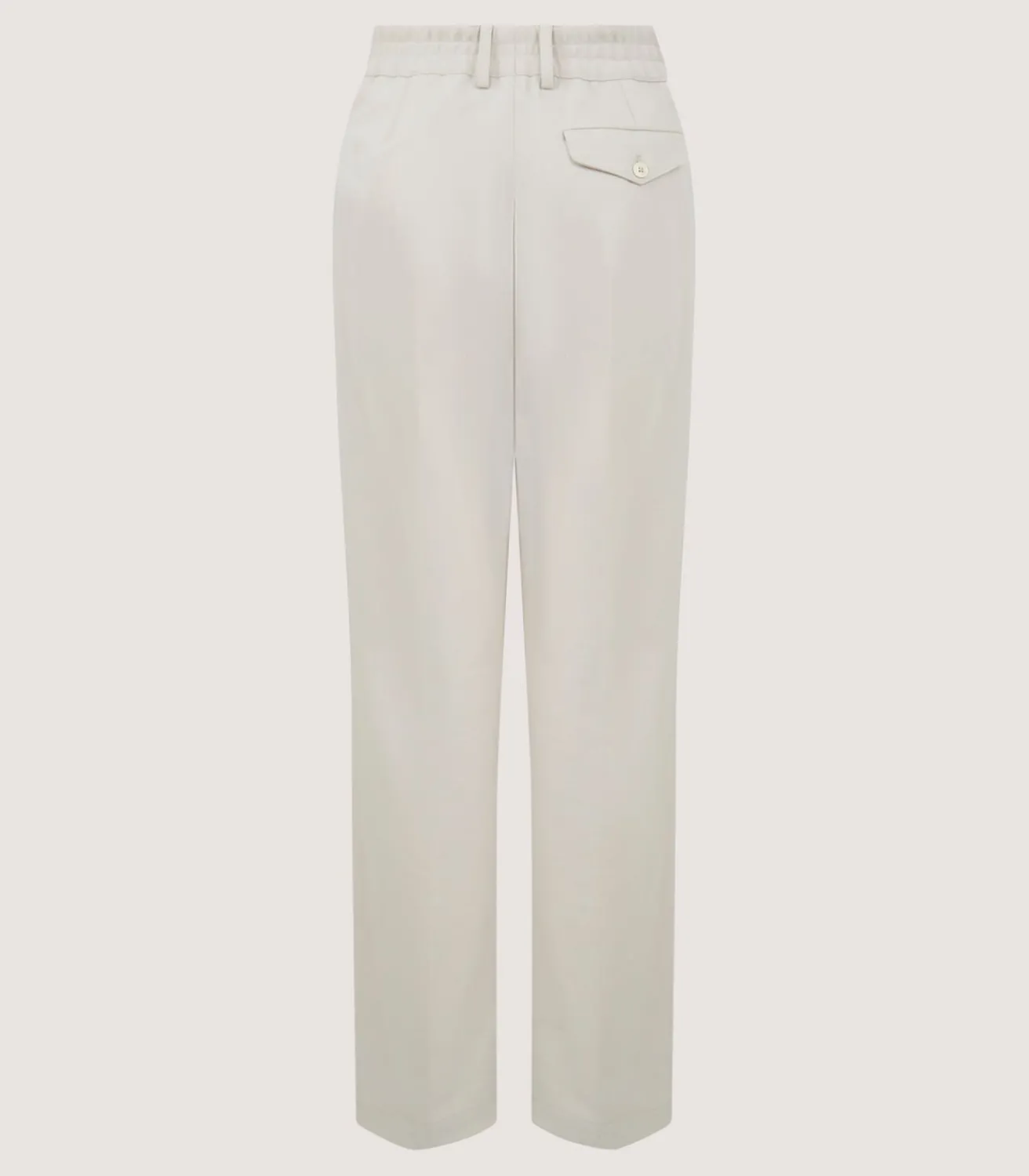 Women'S Cotton Wool Flat Front Trouser In Pale Stone*Purdey Cheap