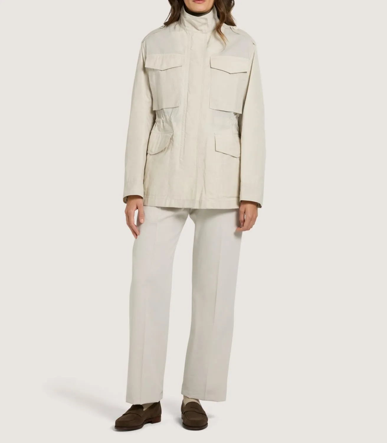 Women'S Field Jacket In Oatmeal*Purdey Discount
