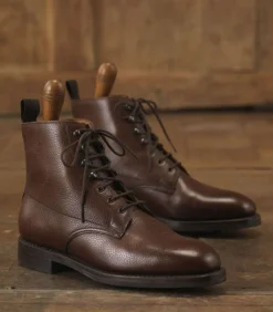 Women'S Grain Leather Ankle Boot In Dark Brown*Purdey Best