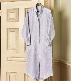 Women'S Linen Oxford Stripe Dress*Purdey Sale