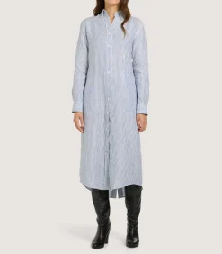 Women'S Linen Oxford Stripe Dress*Purdey Sale