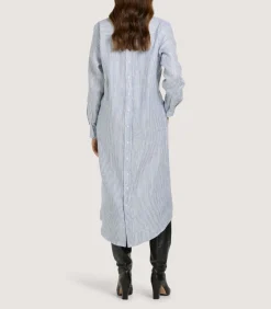Women'S Linen Oxford Stripe Dress*Purdey Sale