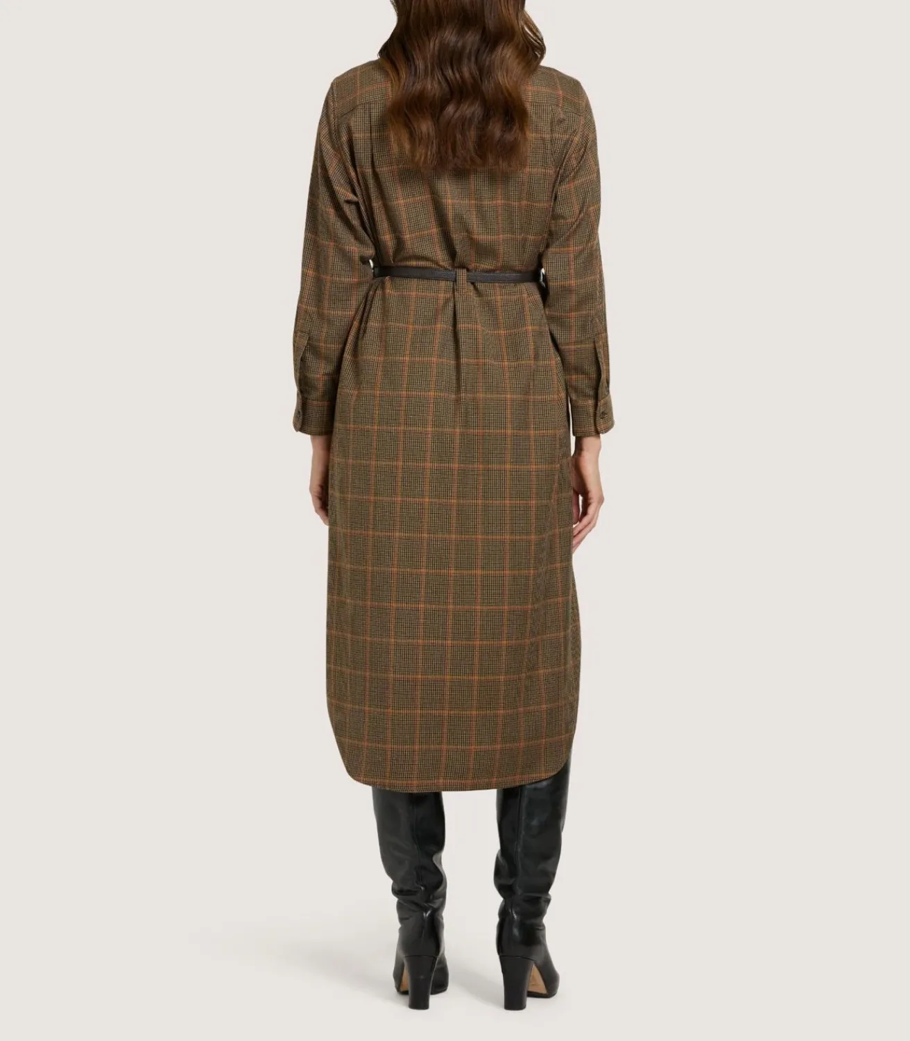 Women'S Merino Country Check Shirt Dress*Purdey Cheap