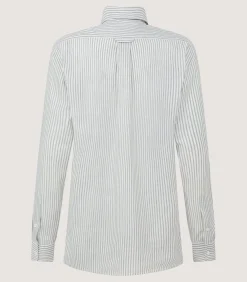 Women'S Sage Cotton Linen Button Down Shirt*Purdey Fashion