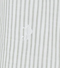 Women'S Sage Cotton Linen Button Down Shirt*Purdey Fashion