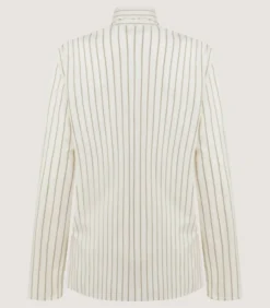 Women'S Scarf Neck Blouse In Pale Stone*Purdey Hot