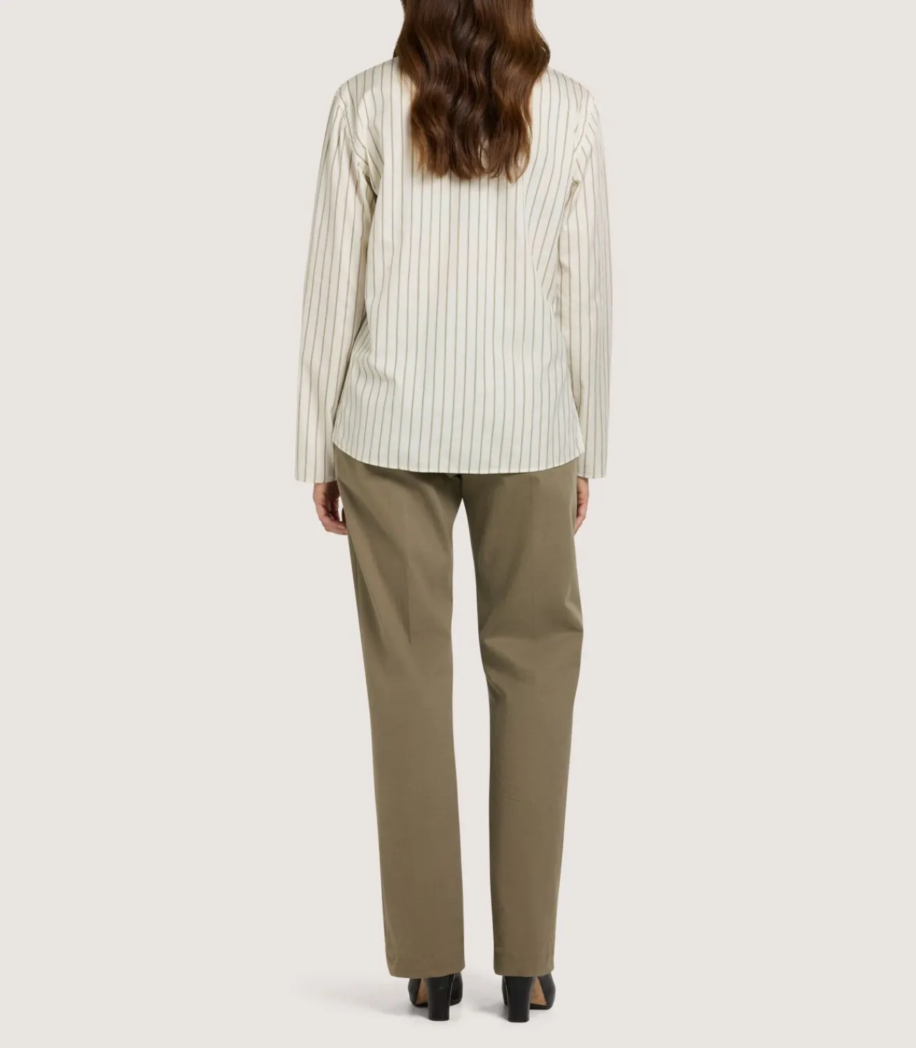 Women'S Scarf Neck Blouse In Pale Stone*Purdey Hot