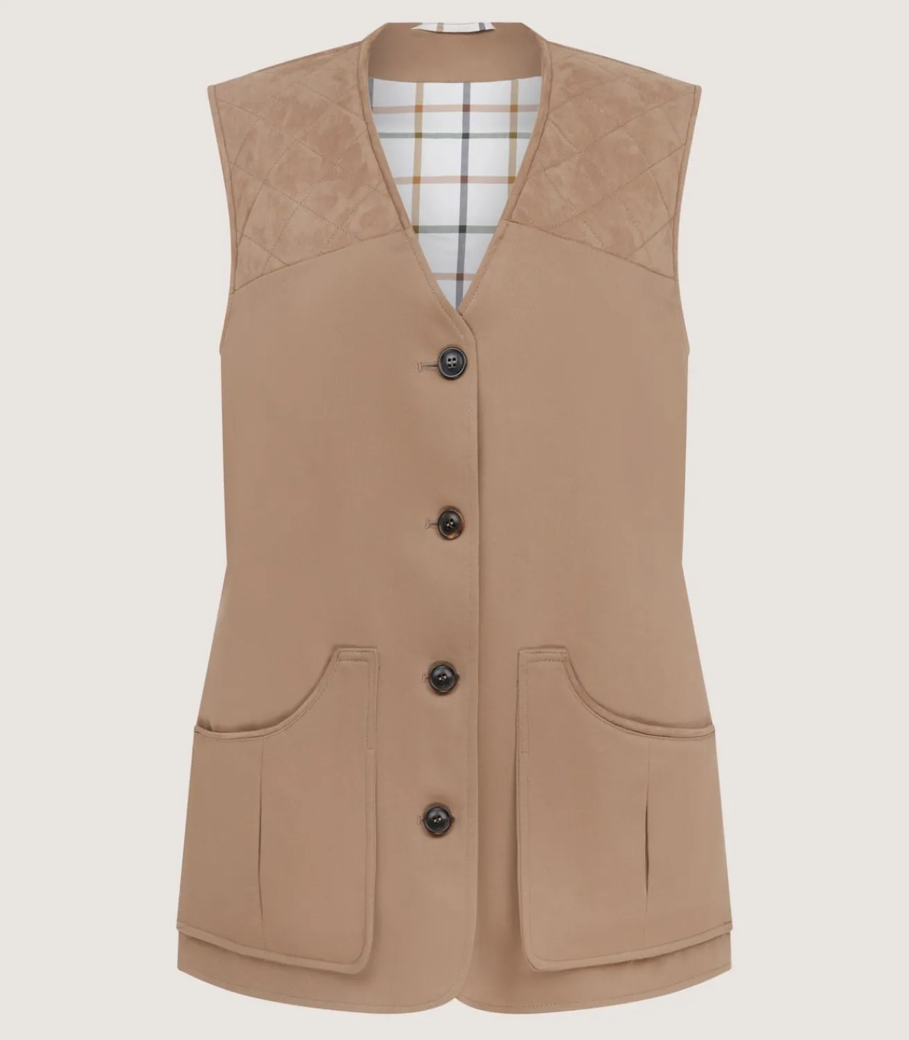 Women'S Summer Cotton Sporting Vest In Dark Taupe*Purdey Online