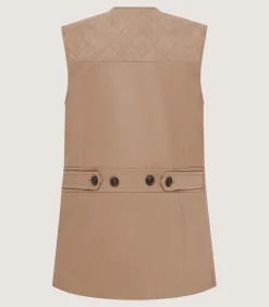 Women'S Summer Cotton Sporting Vest In Dark Taupe*Purdey Online