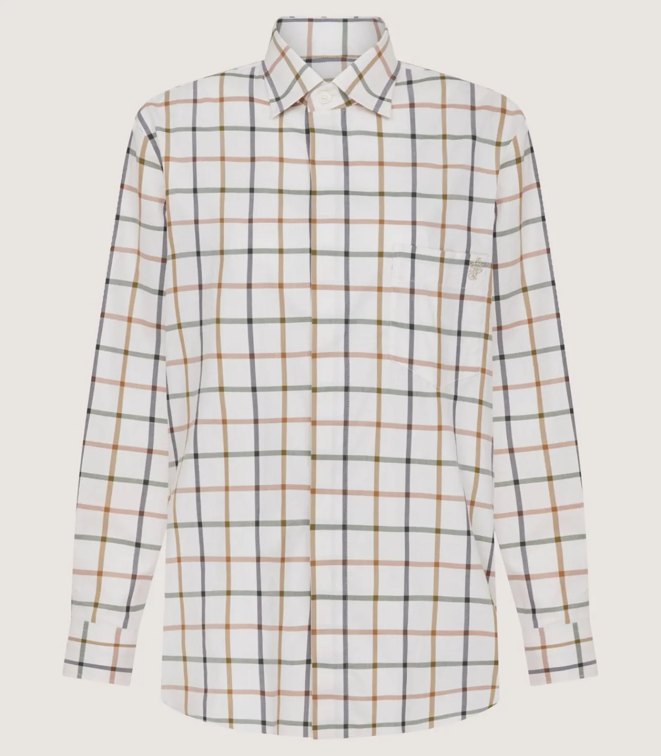 Women'S Summer Sporting Windowpane Shirt*Purdey Cheap