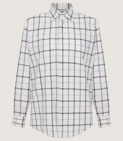Women'S Summer Sporting Windowpane Shirt*Purdey Cheap