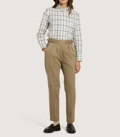 Women'S Summer Sporting Windowpane Shirt*Purdey Cheap
