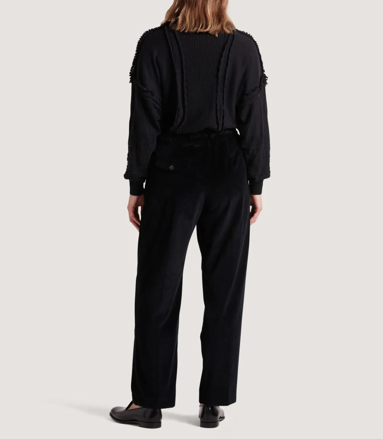 Women'S Triple Pleat Trouser In Black*Purdey Best