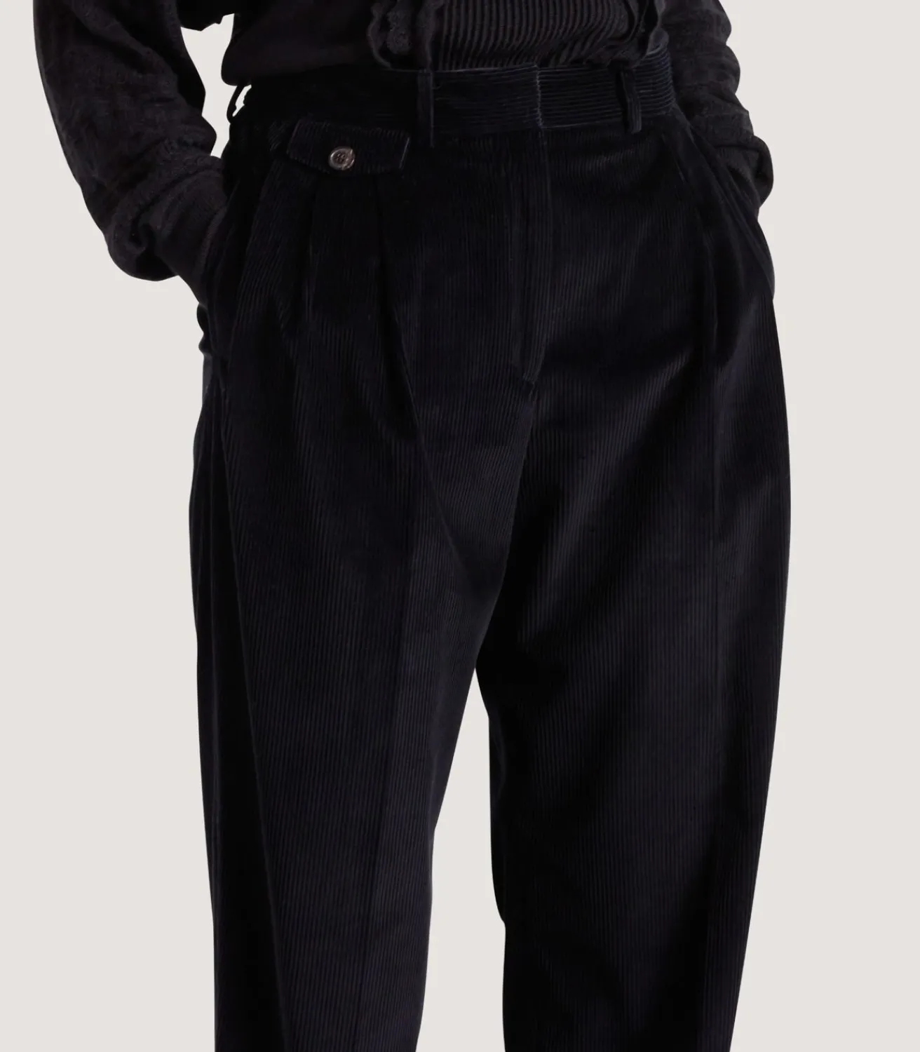 Women'S Triple Pleat Trouser In Black*Purdey Best